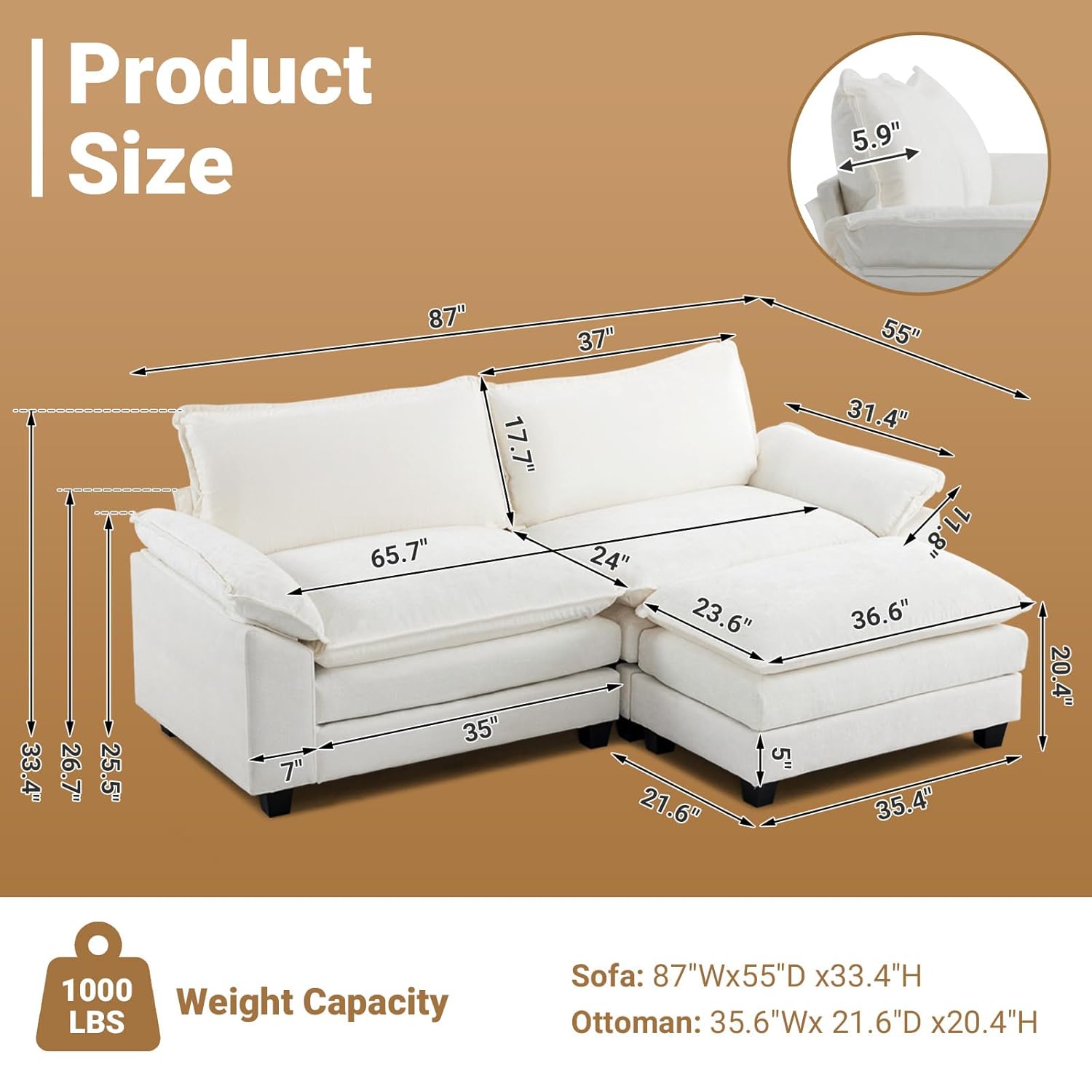 87" convertible sectional sofa,l shaped deep seat sofa couch for living room,modern 2 seat loveseat sofa, customized 87" convertible sectional sofa,l shaped deep seat sofa couch for living room,modern 2 seat loveseat sofa, customized